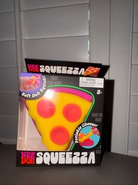 NeeDoh Squeezzza Pizza Stress Toy - Yellow & Pink